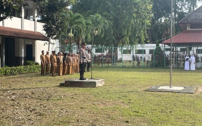 Apel Senin Pagi bersama Unit Binmas Polsek Lubuk Baja